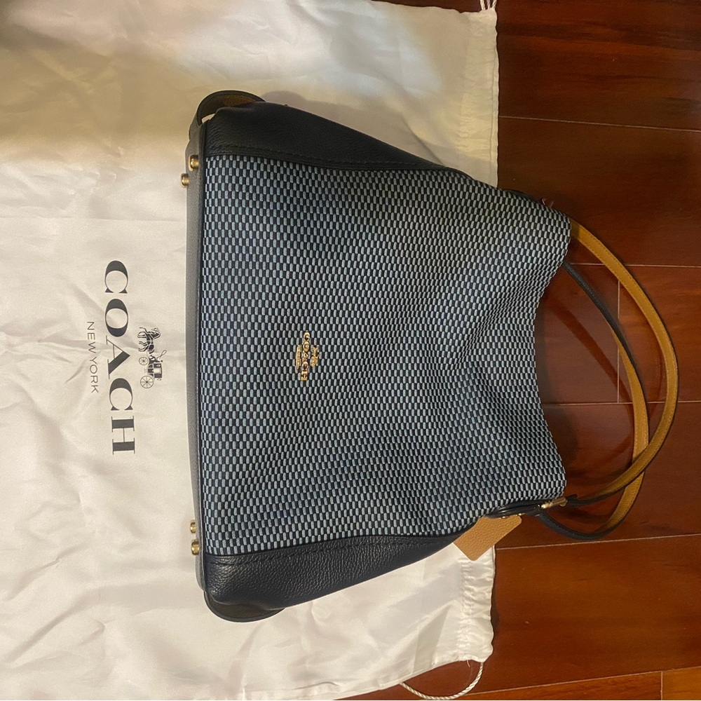 Coach Legacy Jacquard Edie 31 bag. Midnight Navy. Brand new with bags and label.